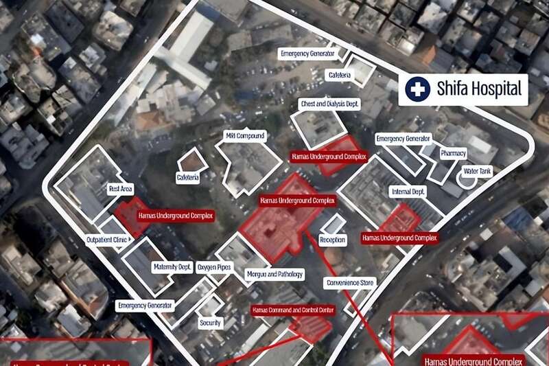 以方称哈马斯行动基地位于加沙城希法医院地下