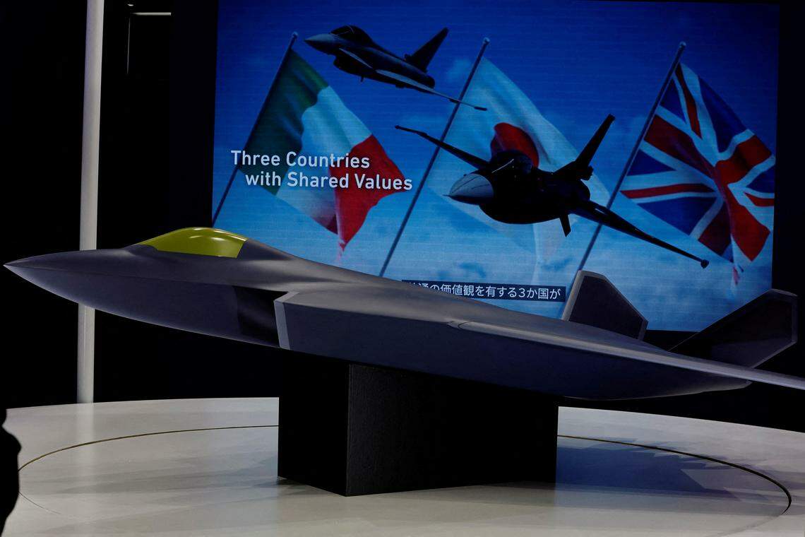 英日意联合开发的新一代战斗机模型